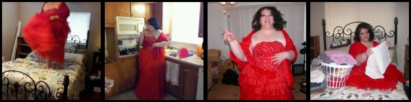 Red Dress Collage